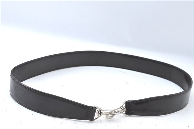 Authentic GUCCI Bamboo 2way Hand Shoulder Bag Nylon Leather Brown J4741