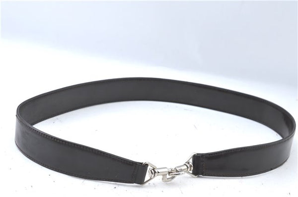 Authentic GUCCI Bamboo 2way Hand Shoulder Bag Nylon Leather Brown J4741