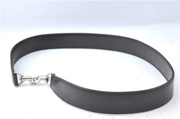 Authentic GUCCI Bamboo 2way Hand Shoulder Bag Nylon Leather Brown J4741