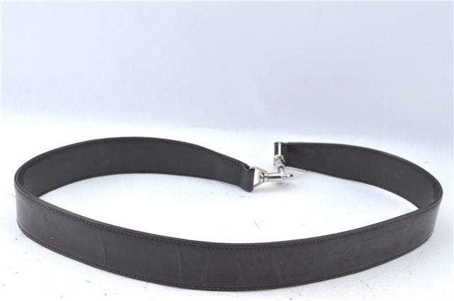 Authentic GUCCI Bamboo 2way Hand Shoulder Bag Nylon Leather Brown J4741