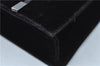 Authentic GUCCI Shoulder Hand Bag Purse Velour Leather Black J4748