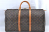 Authentic Louis Vuitton Monogram Keepall 50 Travel Boston Bag M41426 LV J4754