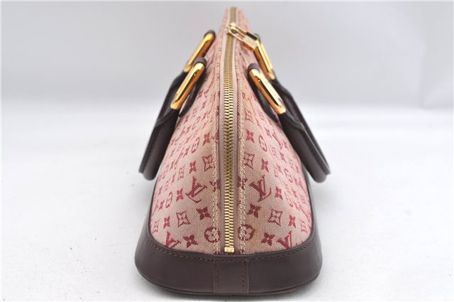Authentic Louis Vuitton Monogram Mini Alma Ron Hand Bag Pink M92207 LV J4765