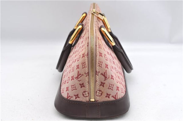 Authentic Louis Vuitton Monogram Mini Alma Ron Hand Bag Pink M92207 LV J4765