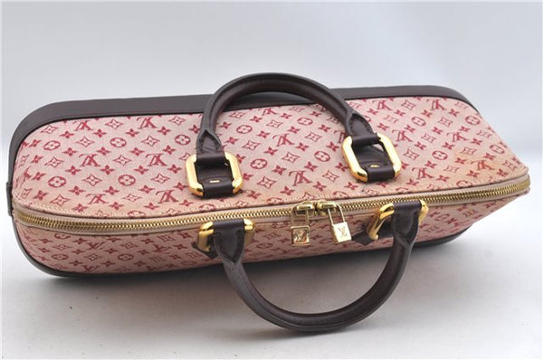 Authentic Louis Vuitton Monogram Mini Alma Ron Hand Bag Pink M92207 LV J4765