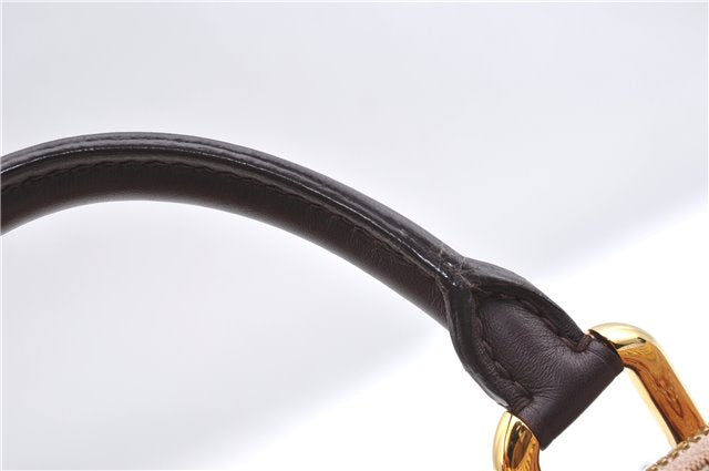 Authentic Louis Vuitton Monogram Mini Alma Ron Hand Bag Pink M92207 LV J4765