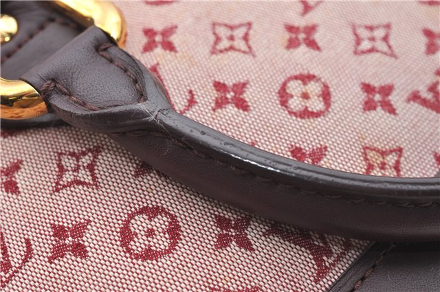 Authentic Louis Vuitton Monogram Mini Alma Ron Hand Bag Pink M92207 LV J4765