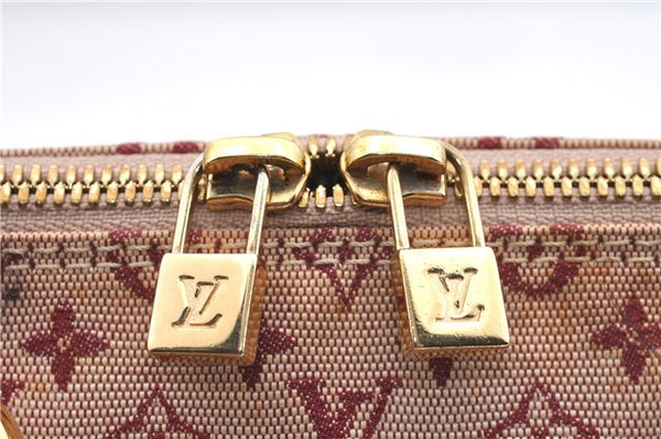 Authentic Louis Vuitton Monogram Mini Alma Ron Hand Bag Pink M92207 LV J4765