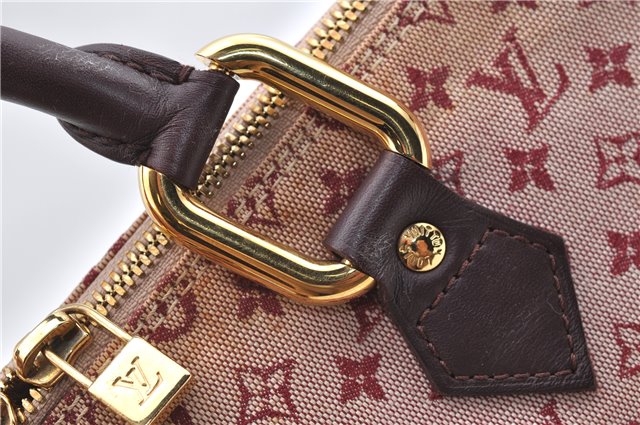 Authentic Louis Vuitton Monogram Mini Alma Ron Hand Bag Pink M92207 LV J4765