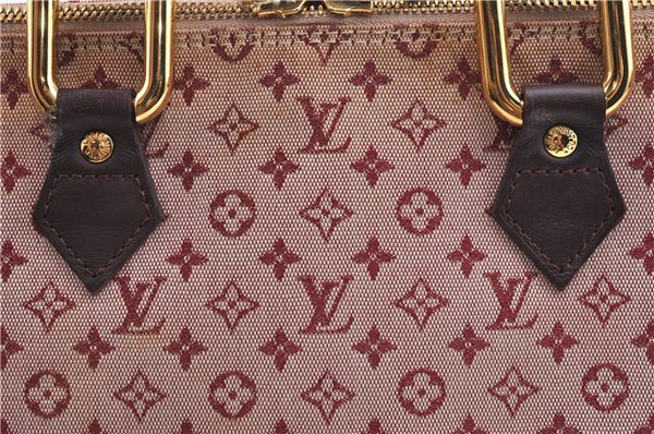 Authentic Louis Vuitton Monogram Mini Alma Ron Hand Bag Pink M92207 LV J4765