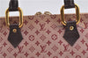 Authentic Louis Vuitton Monogram Mini Alma Ron Hand Bag Pink M92207 LV J4765