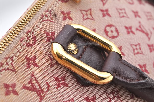 Authentic Louis Vuitton Monogram Mini Alma Ron Hand Bag Pink M92207 LV J4765