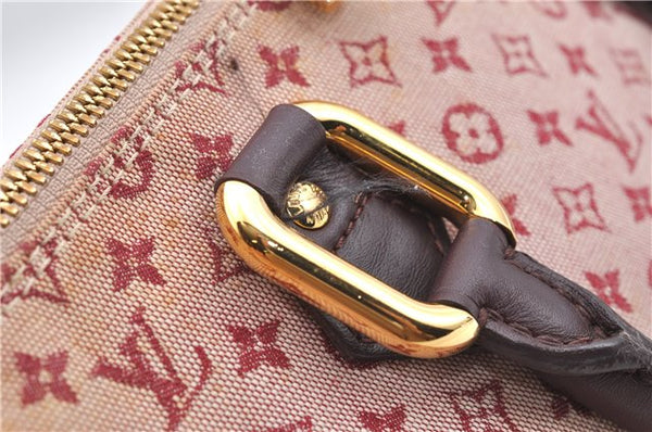 Authentic Louis Vuitton Monogram Mini Alma Ron Hand Bag Pink M92207 LV J4765