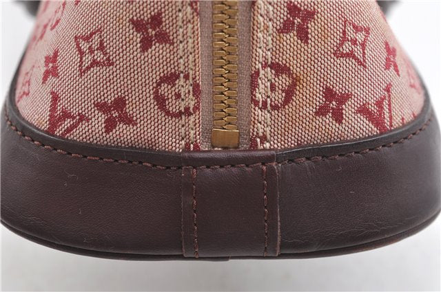 Authentic Louis Vuitton Monogram Mini Alma Ron Hand Bag Pink M92207 LV J4765