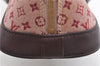 Authentic Louis Vuitton Monogram Mini Alma Ron Hand Bag Pink M92207 LV J4765