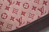 Authentic Louis Vuitton Monogram Mini Alma Ron Hand Bag Pink M92207 LV J4765