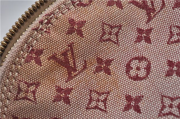 Authentic Louis Vuitton Monogram Mini Alma Ron Hand Bag Pink M92207 LV J4765