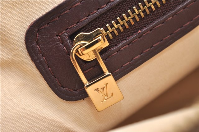 Authentic Louis Vuitton Monogram Mini Alma Ron Hand Bag Pink M92207 LV J4765