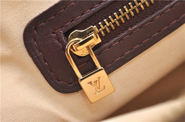 Authentic Louis Vuitton Monogram Mini Alma Ron Hand Bag Pink M92207 LV J4765