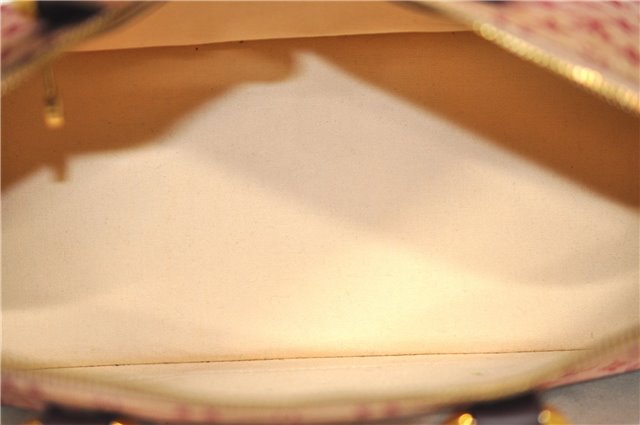 Authentic Louis Vuitton Monogram Mini Alma Ron Hand Bag Pink M92207 LV J4765