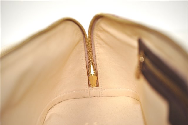 Authentic Louis Vuitton Monogram Mini Alma Ron Hand Bag Pink M92207 LV J4765