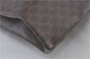 Authentic CELINE Macadam Blason Shoulder Tote Bag PVC Leather Brown J4769