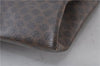 Authentic CELINE Macadam Blason Shoulder Tote Bag PVC Leather Brown J4769