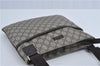 Auth GUCCI GG Supreme Shoulder Cross Body Bag PVC Leather 141626 Brown J4874