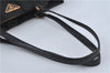 Authentic PRADA Nylon Tessuto Nylon Leather Shoulder Hand Bag Black J4885