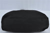 Authentic PRADA Nylon Tessuto Nylon Leather Shoulder Hand Bag Black J4885