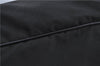 Authentic PRADA Nylon Tessuto Nylon Leather Shoulder Hand Bag Black J4885