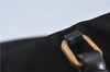 Authentic PRADA Nylon Tessuto Nylon Leather Shoulder Hand Bag Black J4885
