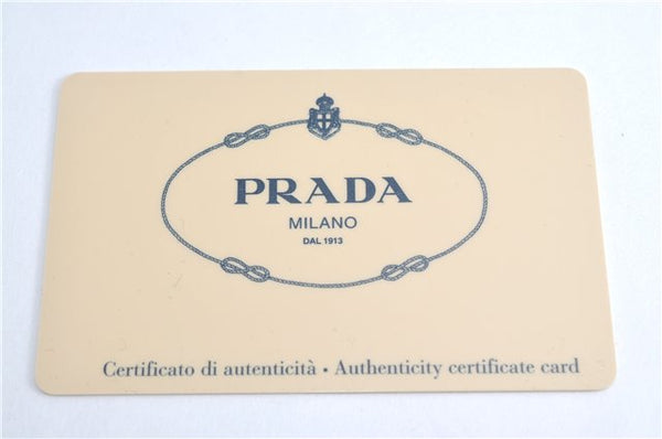 Authentic PRADA Nylon Tessuto Nylon Leather Shoulder Hand Bag Black J4885