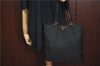Authentic PRADA Nylon Tessuto Nylon Leather Shoulder Hand Bag Black J4885