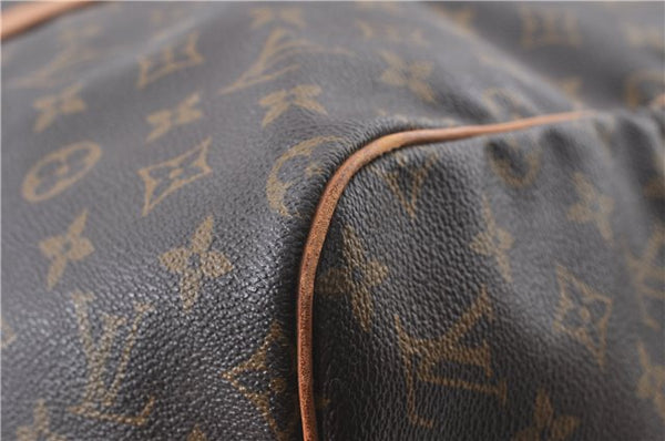 Authentic Louis Vuitton Monogram Sac Souple55 Hand Boston Bag M41622 LV J4954