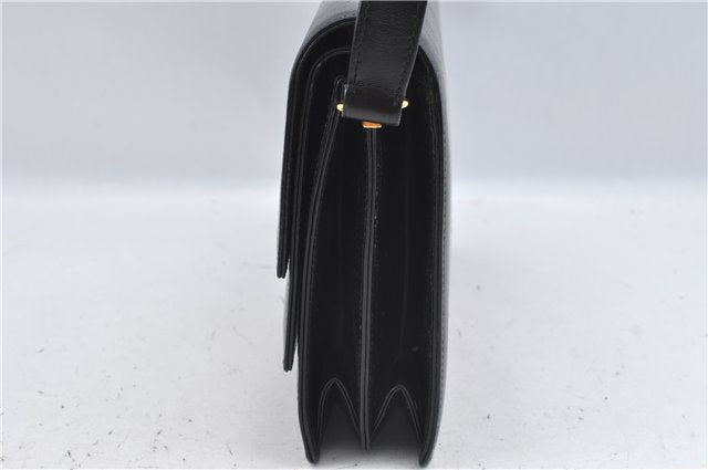 Authentic GUCCI Shoulder Cross Body Hand Bag Purse Leather Black J4957