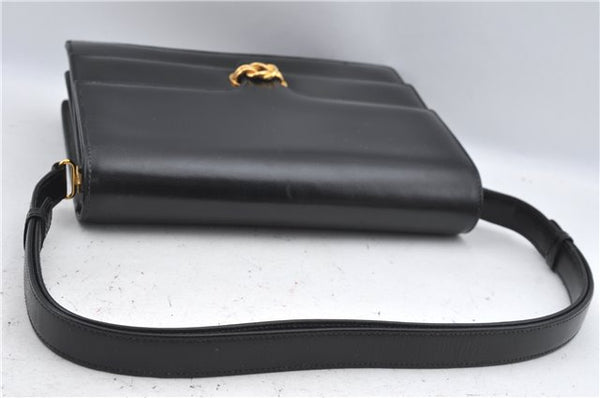 Authentic GUCCI Shoulder Cross Body Hand Bag Purse Leather Black J4957