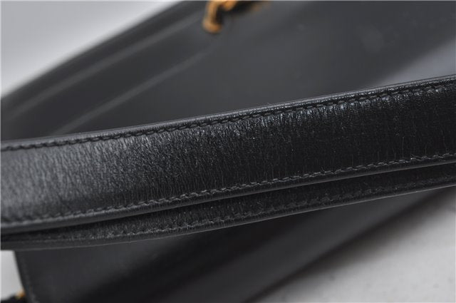 Authentic GUCCI Shoulder Cross Body Hand Bag Purse Leather Black J4957