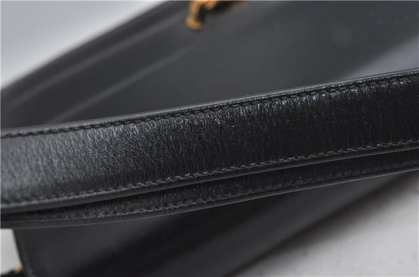 Authentic GUCCI Shoulder Cross Body Hand Bag Purse Leather Black J4957