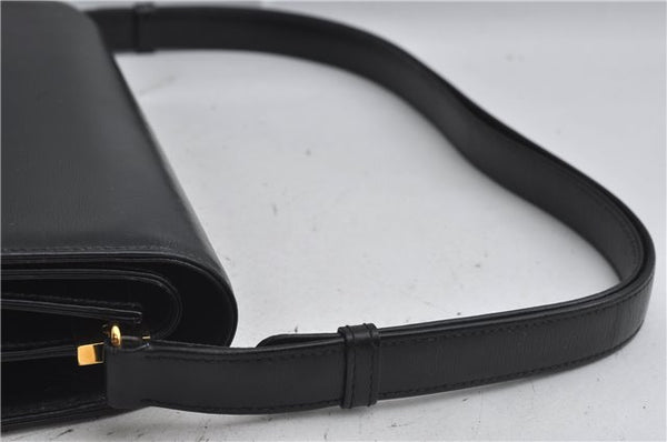 Authentic GUCCI Shoulder Cross Body Hand Bag Purse Leather Black J4957