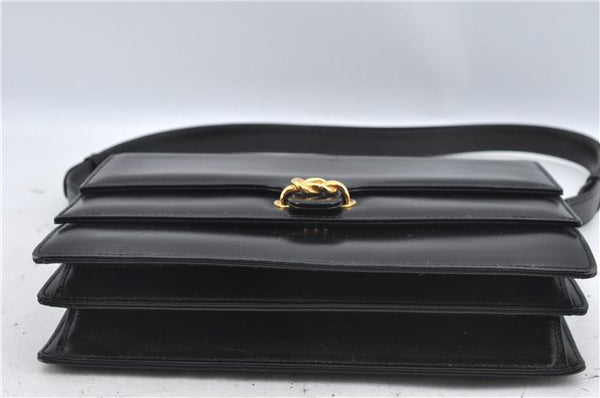 Authentic GUCCI Shoulder Cross Body Hand Bag Purse Leather Black J4957