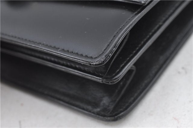 Authentic GUCCI Shoulder Cross Body Hand Bag Purse Leather Black J4957