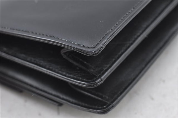 Authentic GUCCI Shoulder Cross Body Hand Bag Purse Leather Black J4957