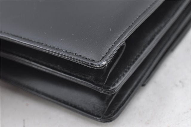 Authentic GUCCI Shoulder Cross Body Hand Bag Purse Leather Black J4957