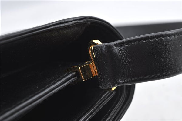 Authentic GUCCI Shoulder Cross Body Hand Bag Purse Leather Black J4957