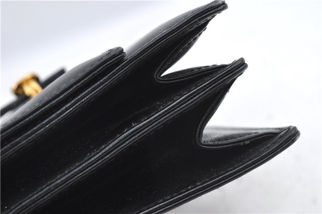 Authentic GUCCI Shoulder Cross Body Hand Bag Purse Leather Black J4957