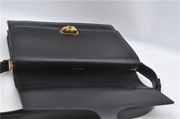 Authentic GUCCI Shoulder Cross Body Hand Bag Purse Leather Black J4957