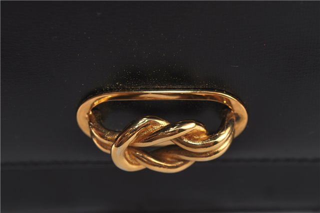 Authentic GUCCI Shoulder Cross Body Hand Bag Purse Leather Black J4957