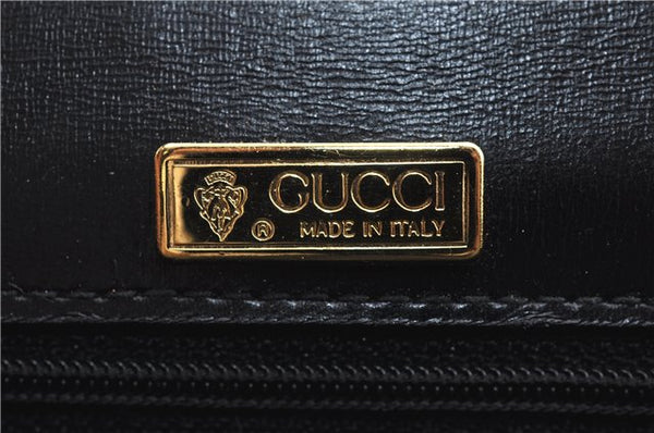 Authentic GUCCI Shoulder Cross Body Hand Bag Purse Leather Black J4957