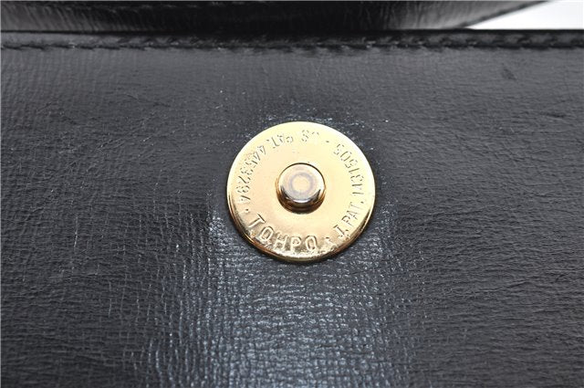 Authentic GUCCI Shoulder Cross Body Hand Bag Purse Leather Black J4957